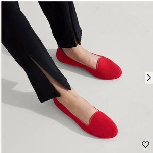 Rothy’s lounge loafer in red